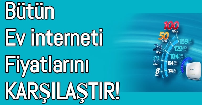 turk telekom ev interneti fiyatlari 60 paketi karsilastir