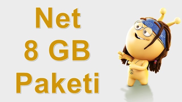 Turkcell faturasız Net 8 GB Paket Fiyatı