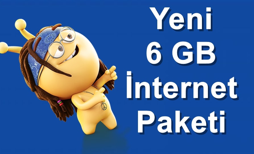 Turkcell Yeni 6 GB internet paketi ücreti