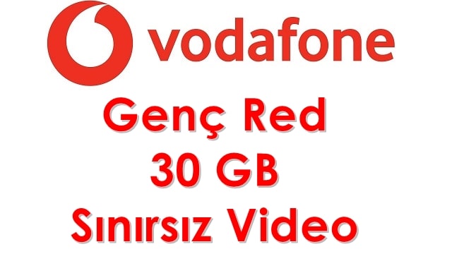 Vodafone Genç red 30 gb sınırsız vide paket fiyatı