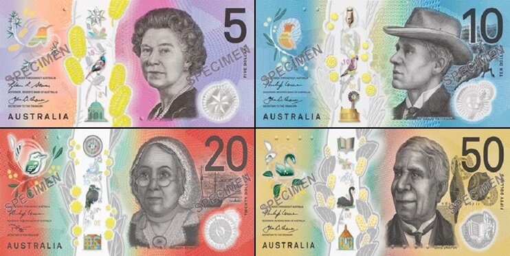 Avustralya Doları banknot görseli - en pahalı para birimleri arasında 15. sırada yer alıyor.