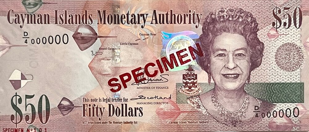 Cayman adaları dolar para birimi banknot görseli