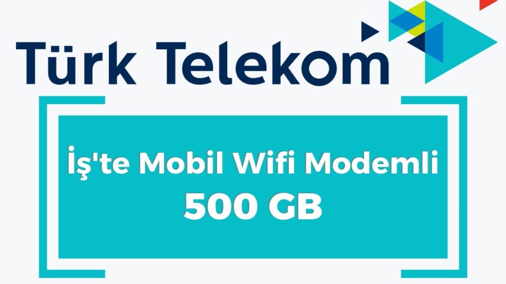 İşte Mobil Wifi 500 GB taşınabilir internet: Modemli